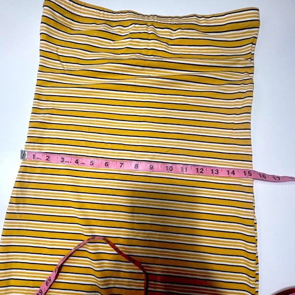 NWOT - Summer Ready Stripe Dress - Mustard/Combo Size L | Runs Small - Picture 6 of 12